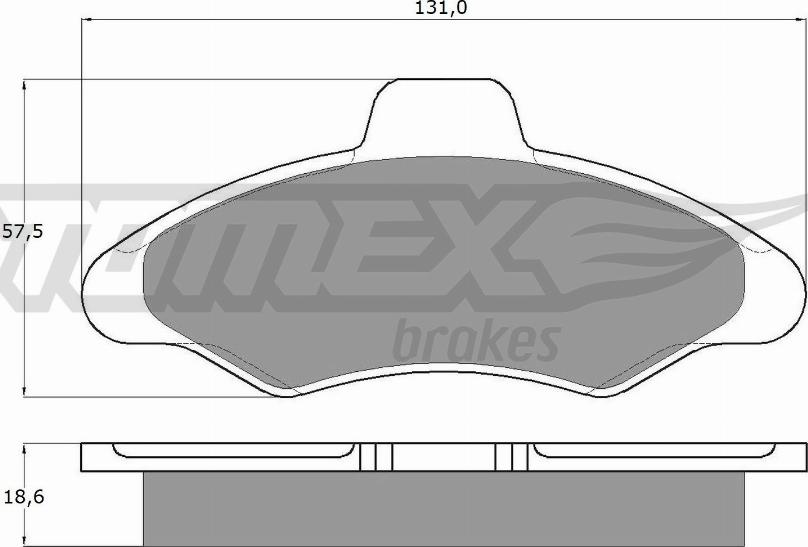 TOMEX brakes TX 10-82 - Bremžu uzliku kompl., Disku bremzes ps1.lv