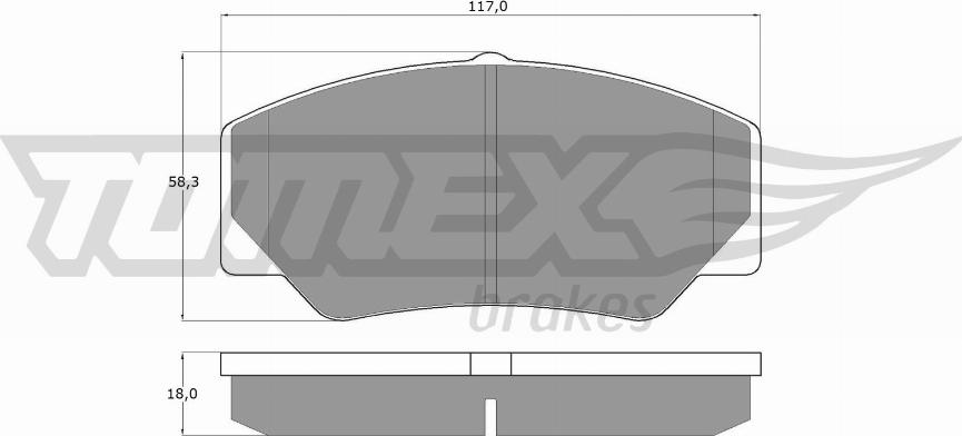 TOMEX brakes TX 10-30 - Bremžu uzliku kompl., Disku bremzes ps1.lv