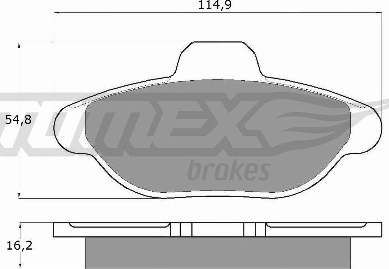 TOMEX brakes TX 10-33 - Bremžu uzliku kompl., Disku bremzes ps1.lv