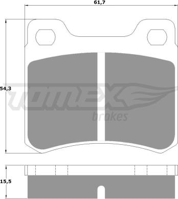 TOMEX brakes TX 10-371 - Bremžu uzliku kompl., Disku bremzes ps1.lv