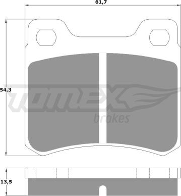 TOMEX brakes TX 10-37 - Bremžu uzliku kompl., Disku bremzes ps1.lv