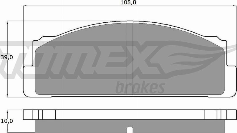 TOMEX brakes TX 10-24 - Bremžu uzliku kompl., Disku bremzes ps1.lv