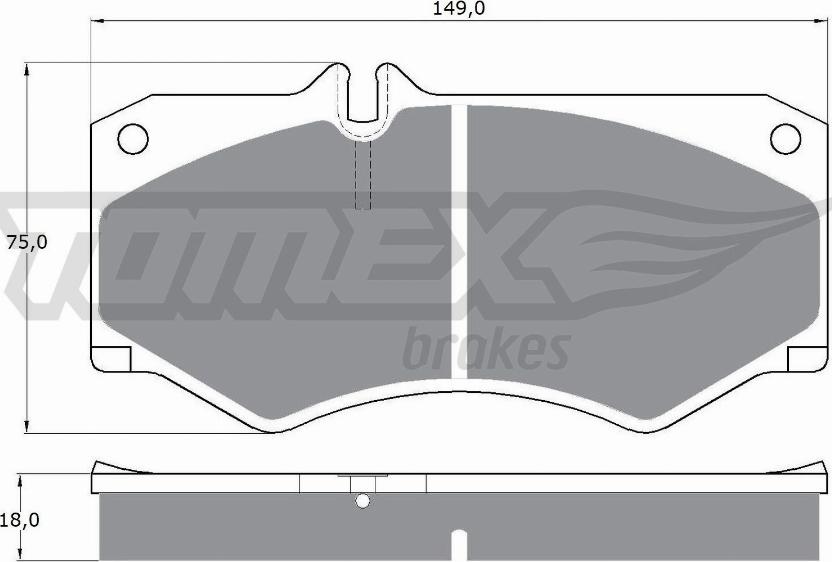 TOMEX brakes TX 10-20 - Bremžu uzliku kompl., Disku bremzes ps1.lv