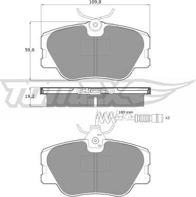 TOMEX brakes TX 10-211 - Bremžu uzliku kompl., Disku bremzes ps1.lv