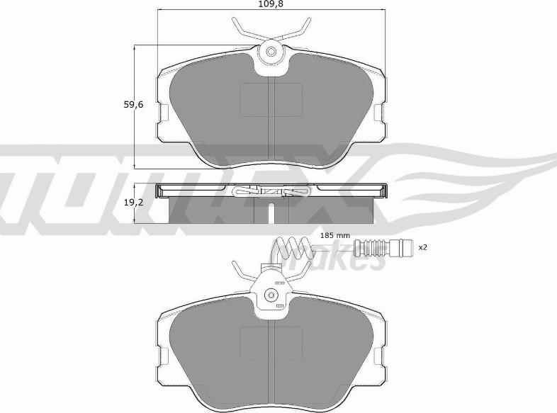 TOMEX brakes TX 10-211 - Bremžu uzliku kompl., Disku bremzes ps1.lv