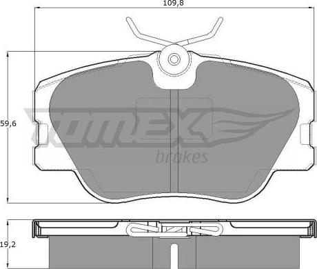 TOMEX brakes TX 10-21 - Bremžu uzliku kompl., Disku bremzes ps1.lv