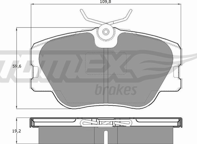 TOMEX brakes TX 10-21 - Bremžu uzliku kompl., Disku bremzes ps1.lv