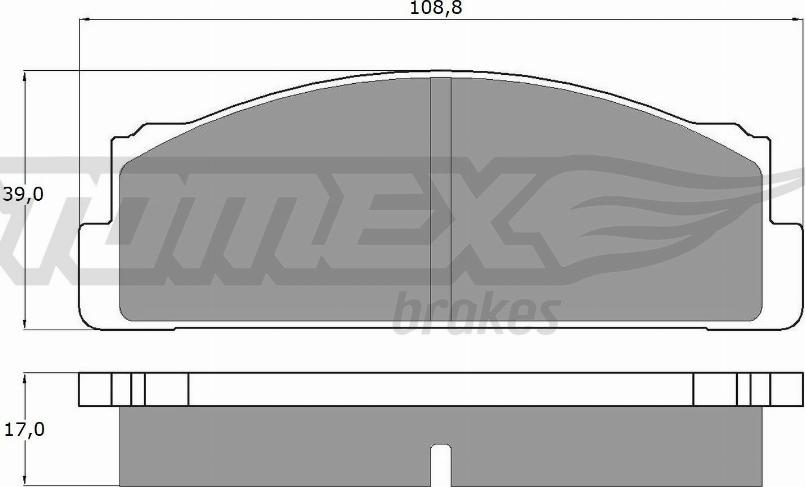 TOMEX brakes TX 10-23 - Bremžu uzliku kompl., Disku bremzes ps1.lv