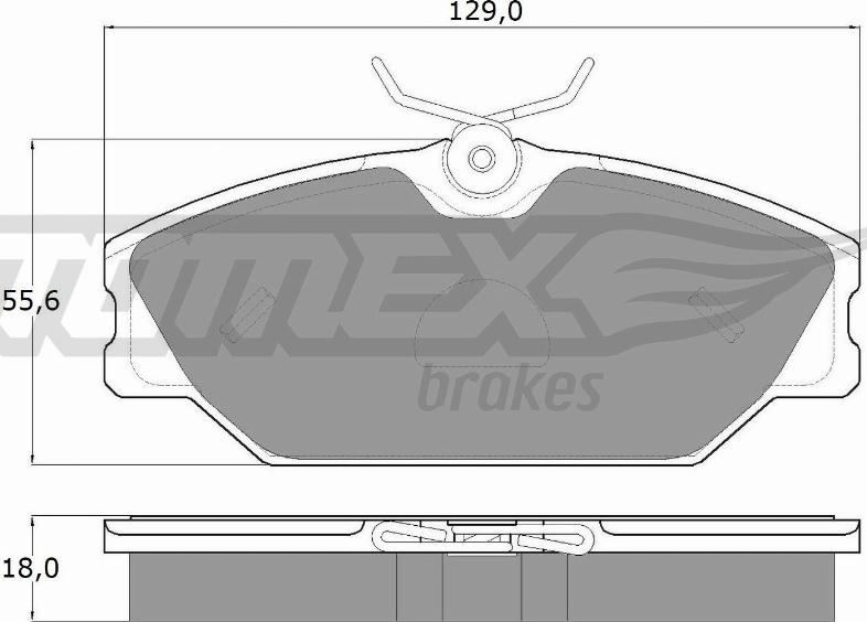 TOMEX brakes TX 10-761 - Bremžu uzliku kompl., Disku bremzes ps1.lv