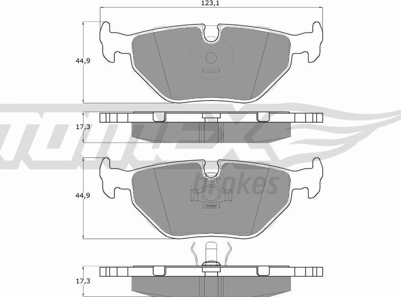 TOMEX brakes TX 10-70 - Bremžu uzliku kompl., Disku bremzes ps1.lv