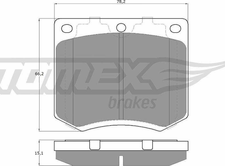 TOMEX brakes TX 11-99 - Bremžu uzliku kompl., Disku bremzes ps1.lv