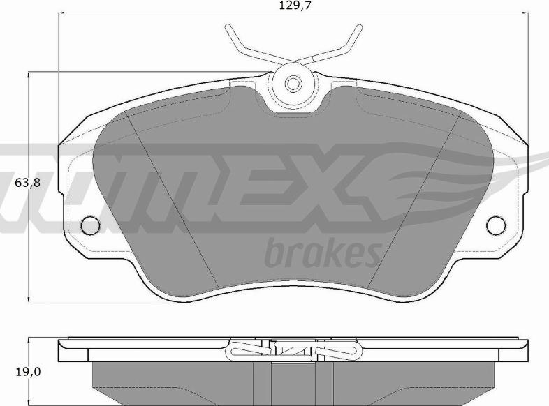 TOMEX brakes TX 11-91 - Bremžu uzliku kompl., Disku bremzes ps1.lv