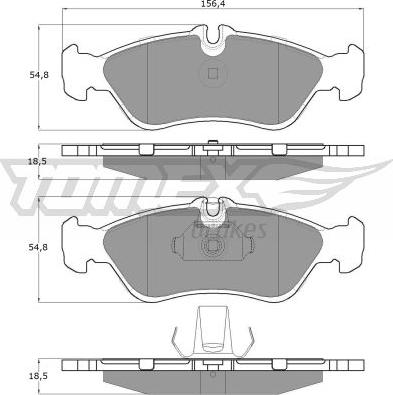 TOMEX brakes TX 11-49 - Bremžu uzliku kompl., Disku bremzes ps1.lv