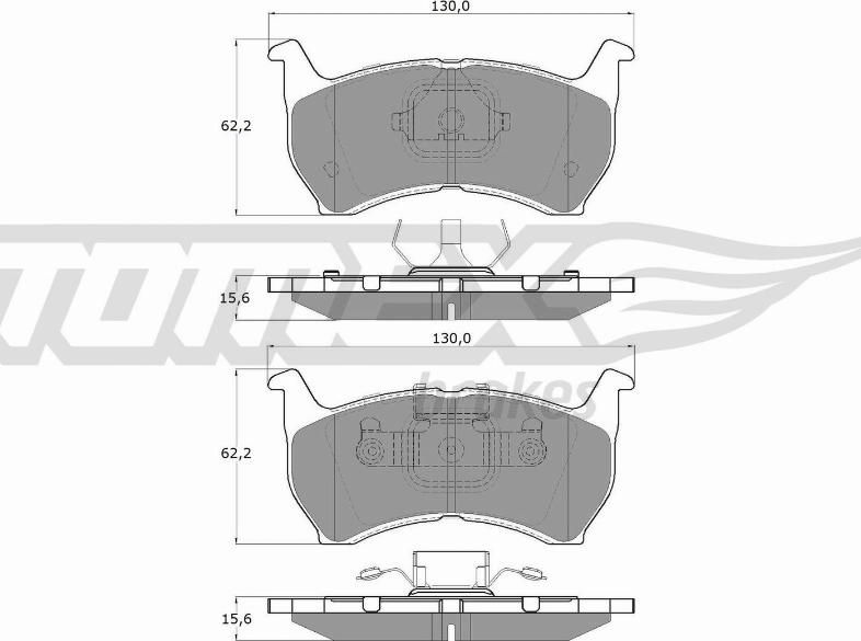 TOMEX brakes TX 11-44 - Bremžu uzliku kompl., Disku bremzes ps1.lv