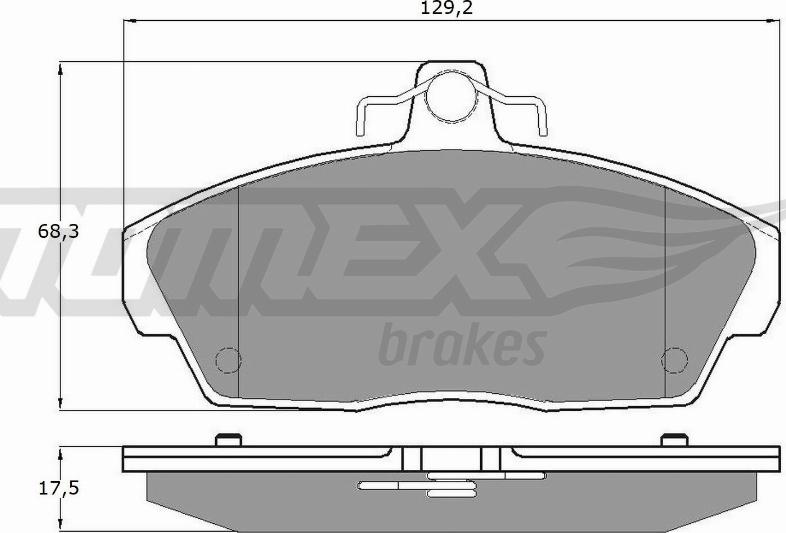 TOMEX brakes TX 11-511 - Bremžu uzliku kompl., Disku bremzes ps1.lv