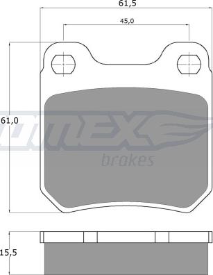 TOMEX brakes TX 11-60 - Bremžu uzliku kompl., Disku bremzes ps1.lv