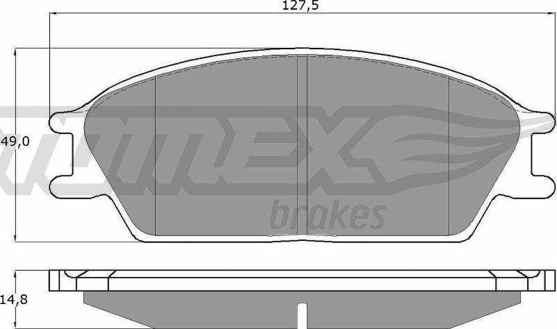 TOMEX brakes TX 11-06 - Bremžu uzliku kompl., Disku bremzes ps1.lv