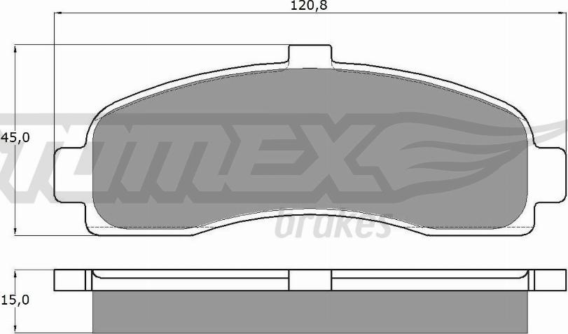 TOMEX brakes TX 11-10 - Bremžu uzliku kompl., Disku bremzes ps1.lv