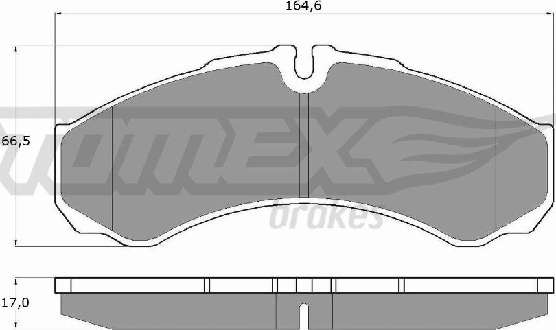 TOMEX brakes TX 11-11 - Bremžu uzliku kompl., Disku bremzes ps1.lv