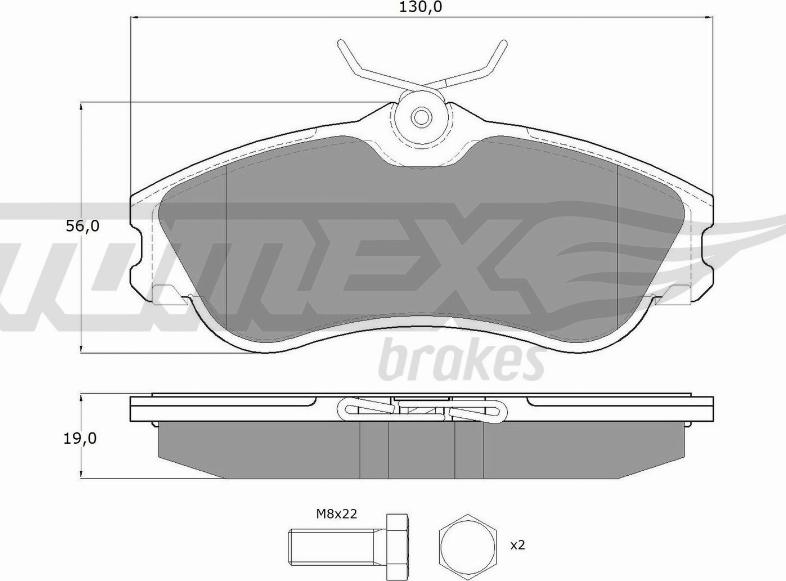 TOMEX brakes TX 11-121 - Bremžu uzliku kompl., Disku bremzes ps1.lv