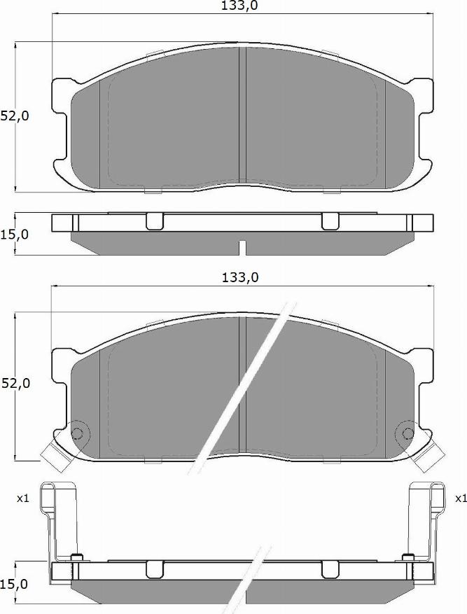 TOMEX brakes TX 11-17 - Bremžu uzliku kompl., Disku bremzes ps1.lv