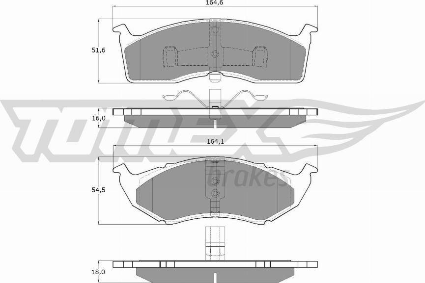 TOMEX brakes TX 11-81 - Bremžu uzliku kompl., Disku bremzes ps1.lv