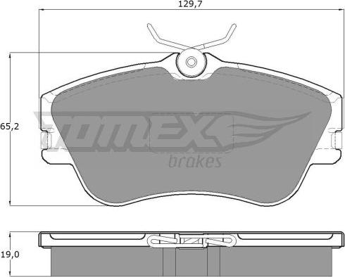 TOMEX brakes TX 11-82 - Bremžu uzliku kompl., Disku bremzes ps1.lv