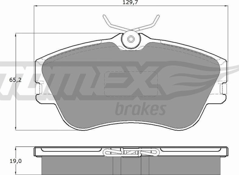 TOMEX brakes TX 11-82 - Bremžu uzliku kompl., Disku bremzes ps1.lv