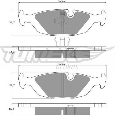 TOMEX brakes TX 11-30 - Bremžu uzliku kompl., Disku bremzes ps1.lv