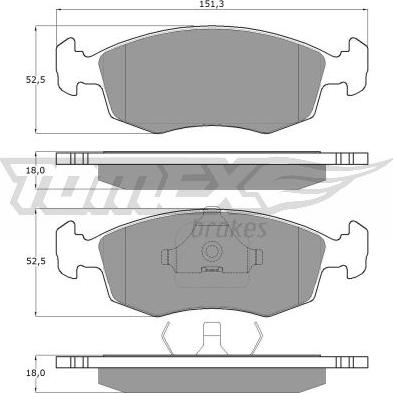 TOMEX brakes TX 11-32 - Bremžu uzliku kompl., Disku bremzes ps1.lv