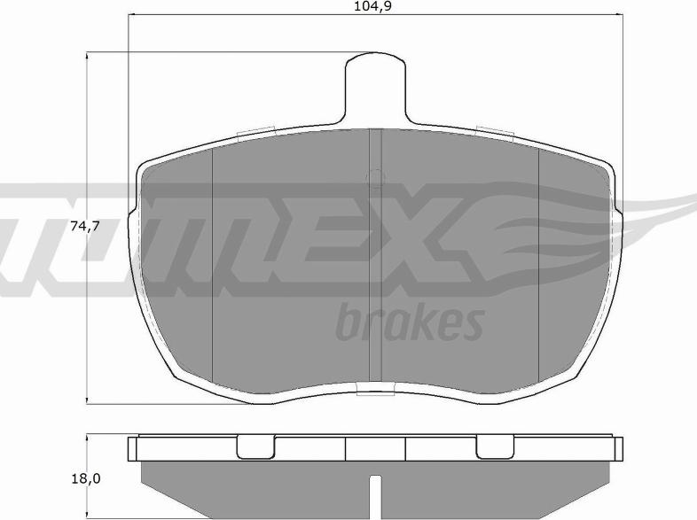 TOMEX brakes TX 11-21 - Bremžu uzliku kompl., Disku bremzes ps1.lv