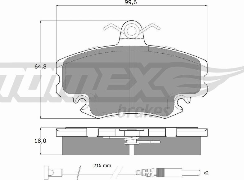 TOMEX brakes TX 11-78 - Bremžu uzliku kompl., Disku bremzes ps1.lv