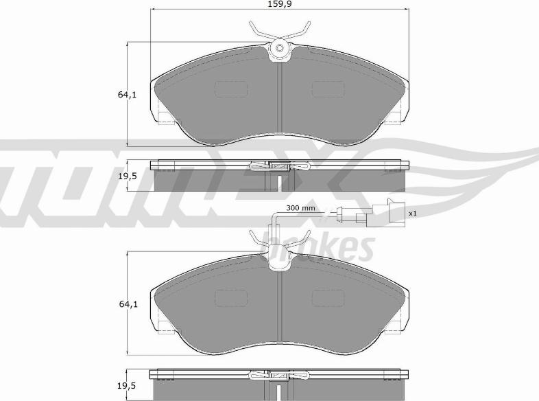 TOMEX brakes TX 11-731 - Bremžu uzliku kompl., Disku bremzes ps1.lv