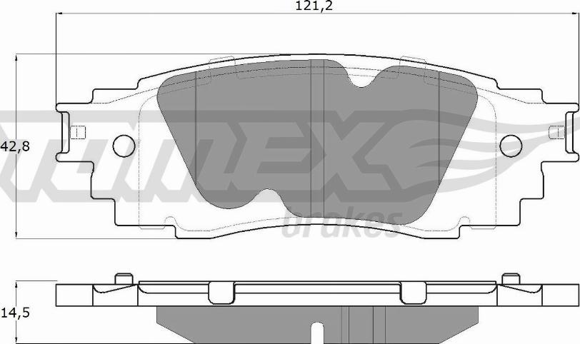 TOMEX brakes TX 18-98 - Bremžu uzliku kompl., Disku bremzes ps1.lv