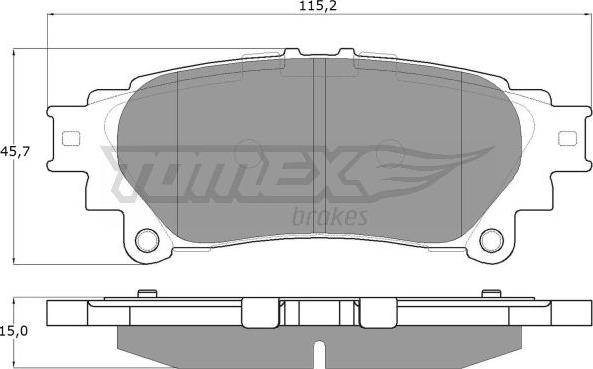 TOMEX brakes TX 18-40 - Bremžu uzliku kompl., Disku bremzes ps1.lv