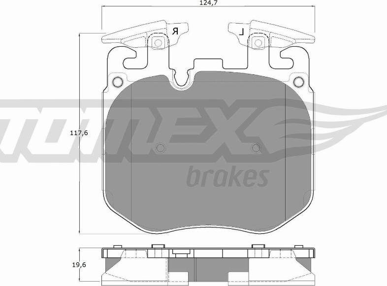 TOMEX brakes TX 18-50 - Bremžu uzliku kompl., Disku bremzes ps1.lv