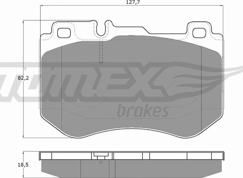 TOMEX brakes TX 18-51 - Bremžu uzliku kompl., Disku bremzes ps1.lv