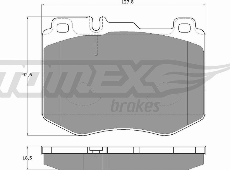 TOMEX brakes TX 18-52 - Bremžu uzliku kompl., Disku bremzes ps1.lv