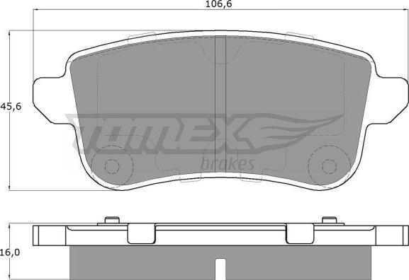 TOMEX brakes TX 18-66 - Bremžu uzliku kompl., Disku bremzes ps1.lv