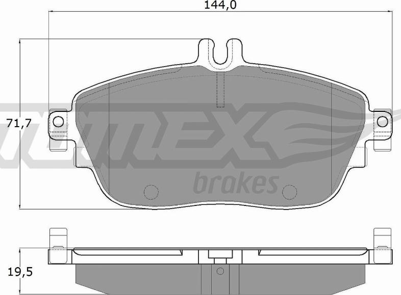 TOMEX brakes TX 18-06 - Bremžu uzliku kompl., Disku bremzes ps1.lv