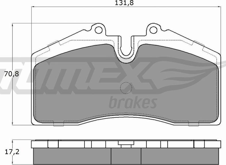 TOMEX brakes TX 18-01 - Bremžu uzliku kompl., Disku bremzes ps1.lv