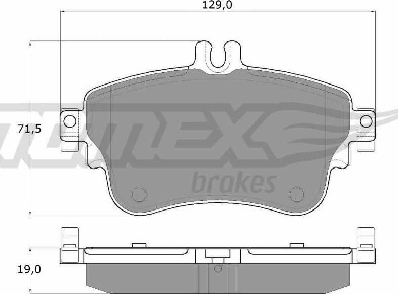 TOMEX brakes TX 18-07 - Bremžu uzliku kompl., Disku bremzes ps1.lv