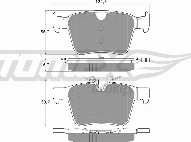 TOMEX brakes TX 18-16 - Bremžu uzliku kompl., Disku bremzes ps1.lv