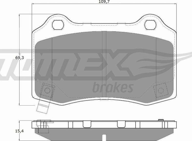 TOMEX brakes TX 18-81 - Bremžu uzliku kompl., Disku bremzes ps1.lv