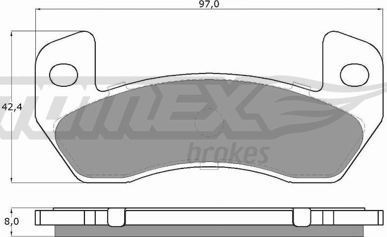 TOMEX brakes TX 18-83 - Bremžu uzliku kompl., Disku bremzes ps1.lv