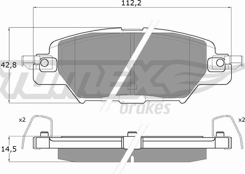 TOMEX brakes TX 18-31 - Bremžu uzliku kompl., Disku bremzes ps1.lv