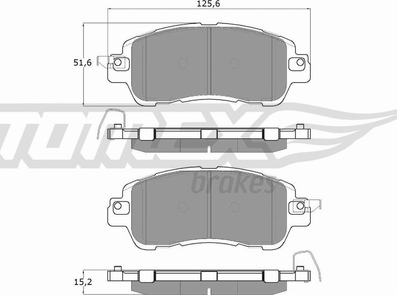 TOMEX brakes TX 18-26 - Bremžu uzliku kompl., Disku bremzes ps1.lv