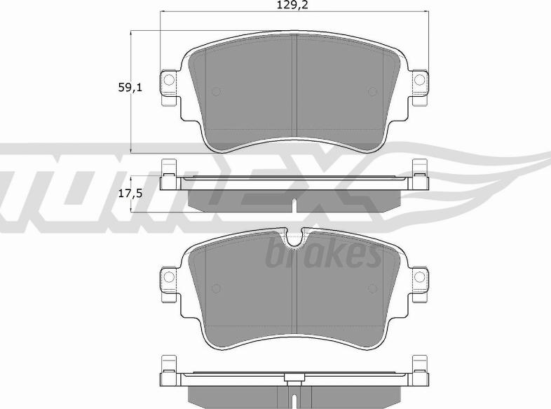 TOMEX brakes TX 18-23 - Bremžu uzliku kompl., Disku bremzes ps1.lv