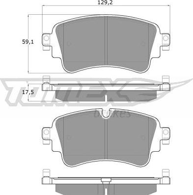 TOMEX brakes TX 18-23 - Bremžu uzliku kompl., Disku bremzes ps1.lv