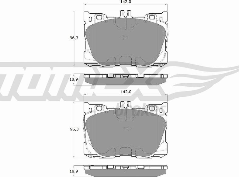 TOMEX brakes TX 18-75 - Bremžu uzliku kompl., Disku bremzes ps1.lv